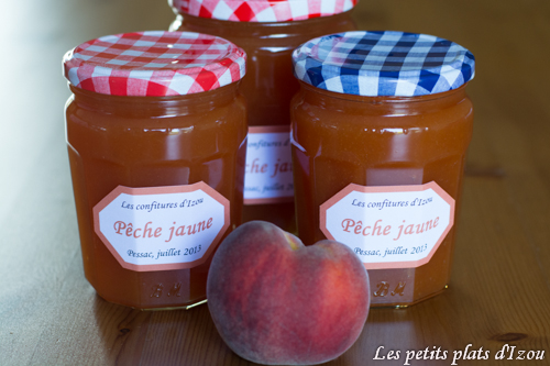 Confiture de pêches jaunes